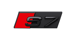 Nazwa modelu S7 w kolorze czarnym, na przód