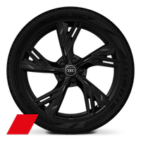 Räder Audi Sport, 5-V-Speichen-Trapez, schwarz, 8,5Jx21, Reifen 255/35 R21