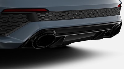RS sport exhaust system with black tips