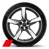 Audi Sport   鑄造鋁合金輪圈, 尺寸 9 J x 19 , 搭配 255/45 R 19 輪胎