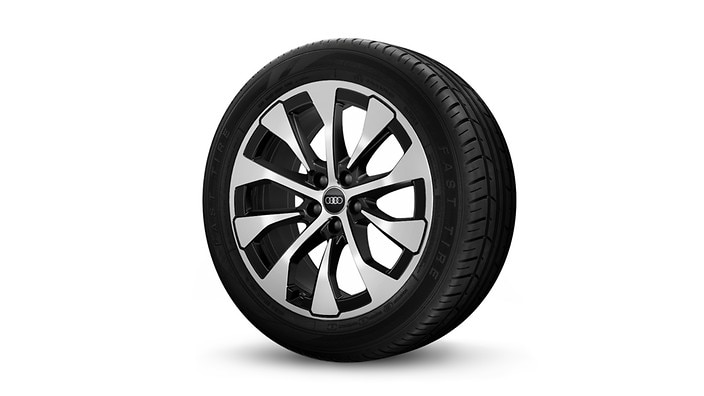 19" 10-spoke aero design wheels, bicolor finish