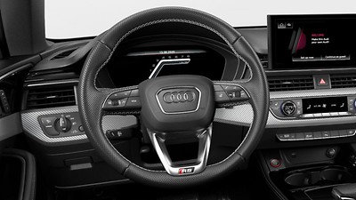 Heated, 3-spoke multifunction, leather steering wheel with aluminum shift paddles