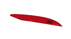 Films décoratifs en rouge tango pour coffre à skis et à bagages, 250 l
