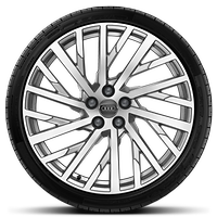 Rodas de liga leve em design Y de 10 raios, 9J x 20 com pneus 265/40 R20