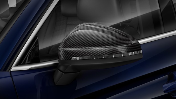 Carbon fibre mirror covers
