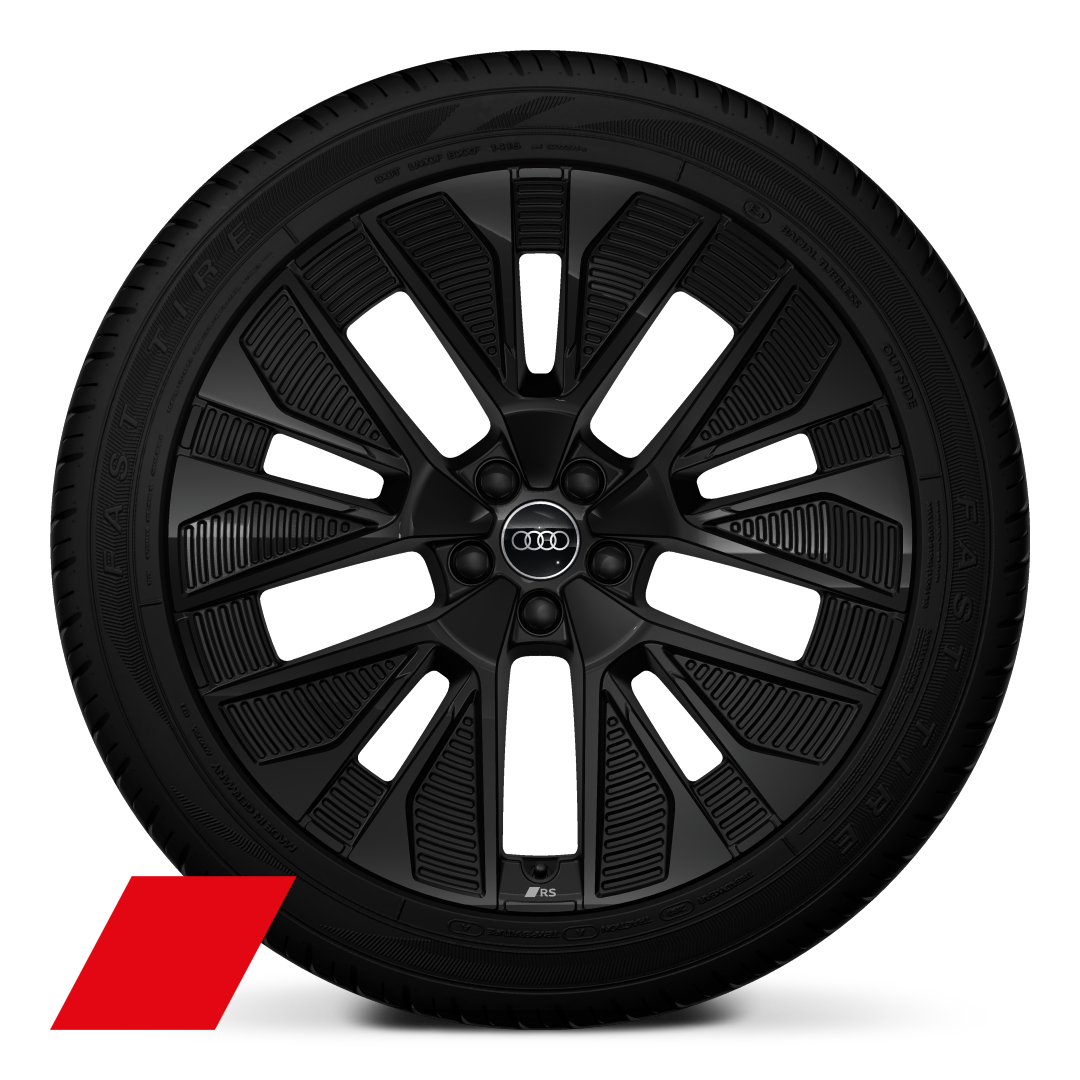 Velgen Audi Sport, 5-arm-aero-structuur, zwart metallic, 9,5Jx21, bandenmaat 265/45 R21