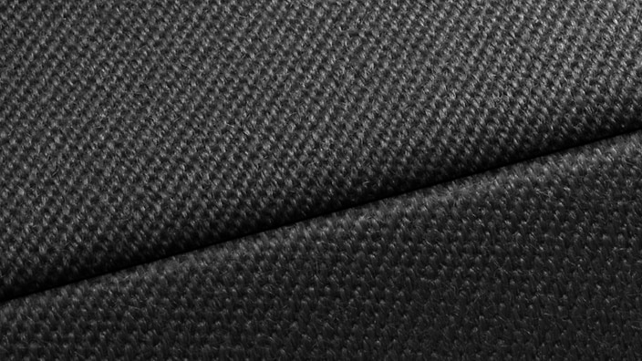 Black cloth headliner