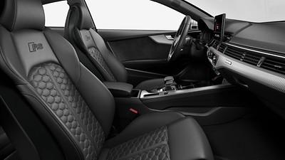 ​Fine Nappa leather seats with honeycomb stitching and embossed RS logo