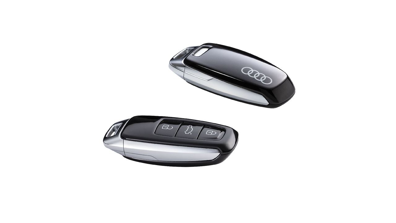 Key cover myth black, with Audi rings  (various colours available speak to your local retailer for more details)