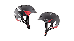 Helm für E-Scooter und Fahrrad, schwarzes Design, Grösse L