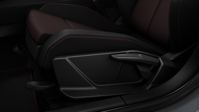 Manual height adjustment for front seats