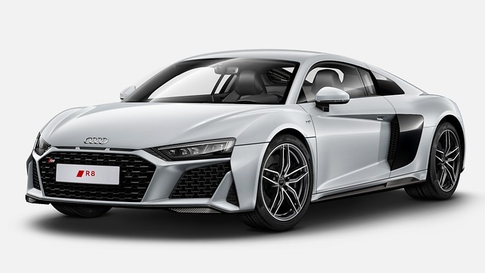 Carbon front spoiler, rocker inlay, and rear diffuser