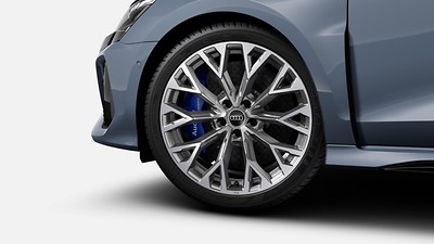 Système de freinage en céramique RS avec étriers de frein en Bleu Brillant