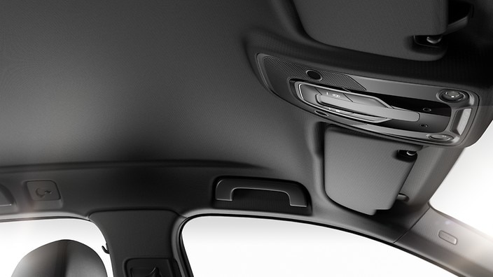 Black cloth headliner