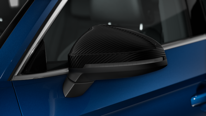 Carbon fibre mirror covers