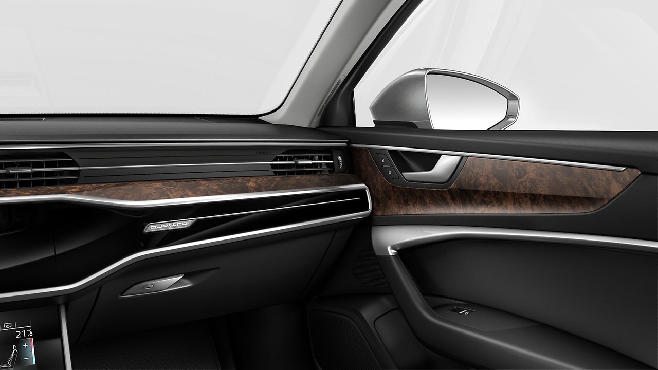 Insertos decorativos em madeira de raiz de nogueira natural