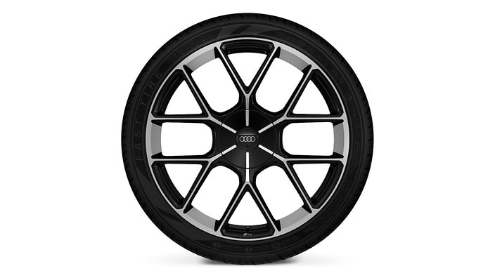 21" 6-double-spoke RS design wheels, milled cut, bi-color finish