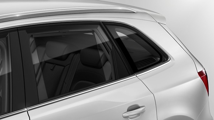 Sun shades for the rear door windows