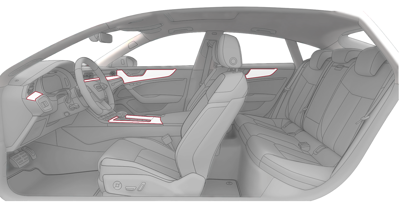 Insertos decorativos em madeira Audi exclusive