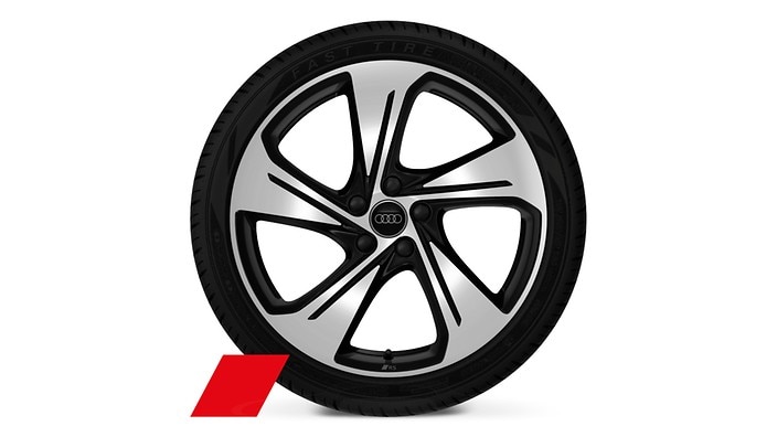 19” 5-arm star design wheels with performance tires