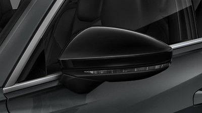 Capa do espelho retrovisor externo em preto