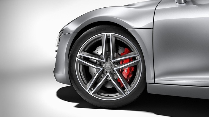 Red brake calipers package