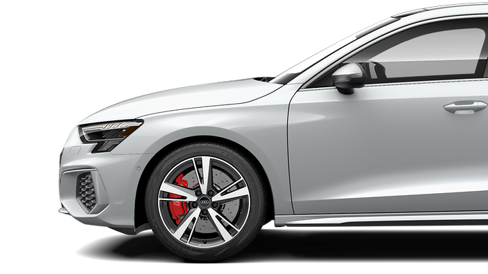 Red brake calipers