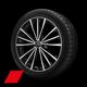 Jantes Audi Sport, style tripode à 5 brches, Noir Métall., tourn. brill., 8,0J|9,0J x 20, pneus 235/45|265/40 R20