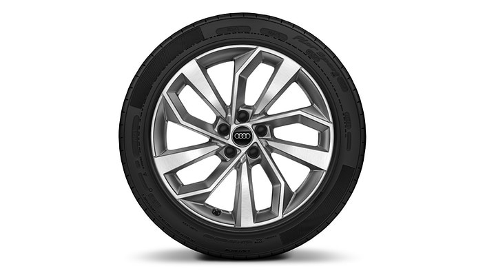 19" 5-double-arm design wheels, bi-color finish, with all-season tires