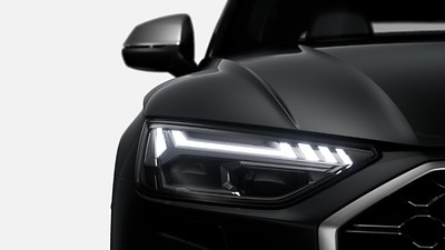 Matrix LED headlights, LED rear lights and headlight cleaning system