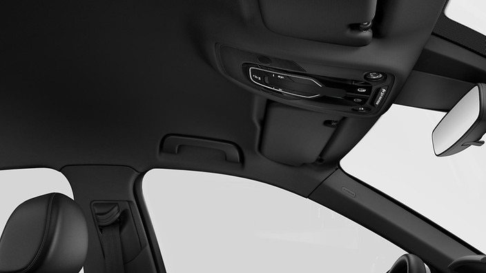 Black cloth headliner