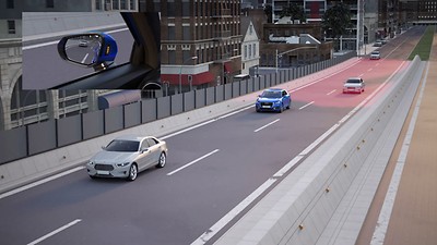 Audi side assist 車道變換輔助系統 (盲點警示)