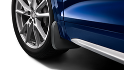 Mud flaps, for the front, for vehicles without S line exterior package