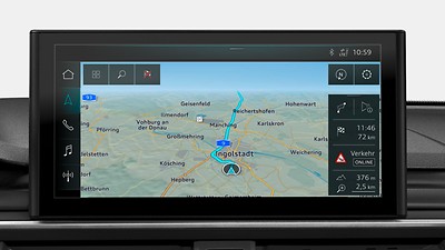 MMI Navigation plus με MMI touch και σύστημα πληροφόρησης οδηγού με έγχρωμη οθόνη