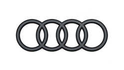 Pierścienie Audi ciemne, na tył