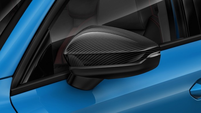 Carbon exterior mirror housings