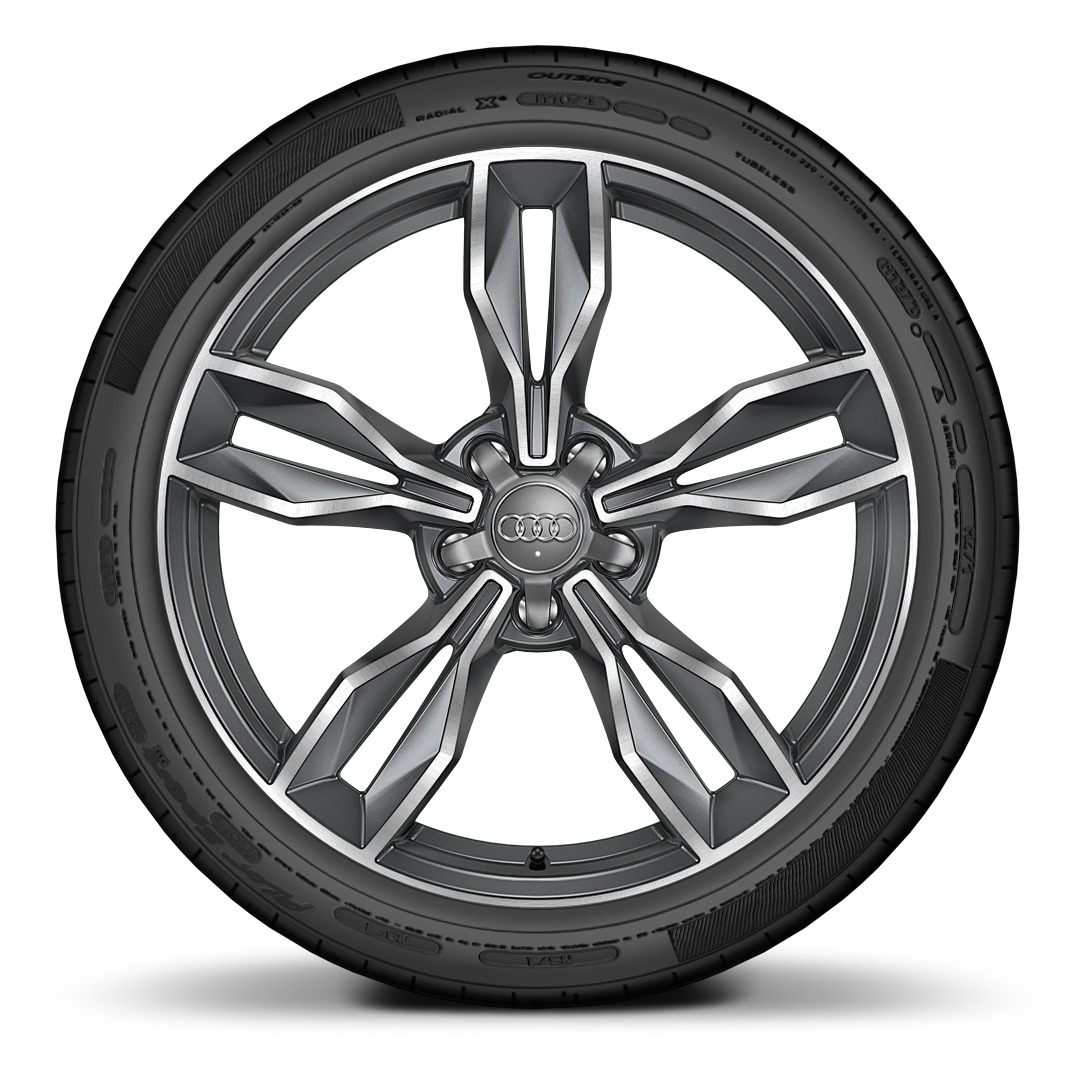 19&quot; x 9.0J &apos;5-parallel-spoke Star&apos; design alloy wheels with 245/35 R19 tyres