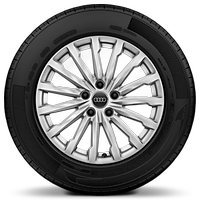 Cast alloy wheels, multi-spoke style, 7J x 17 with 215/55 R17 tires