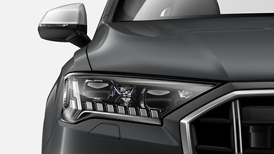 HD Matrix LED-strålkastare med Audi laser light - restriktivt tillval med senare produktion