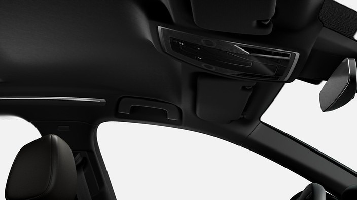 Black cloth headliner
