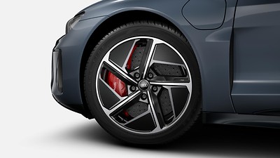 Audi Ceramic Composite Brakes (ACCB), étriers de frein rouges