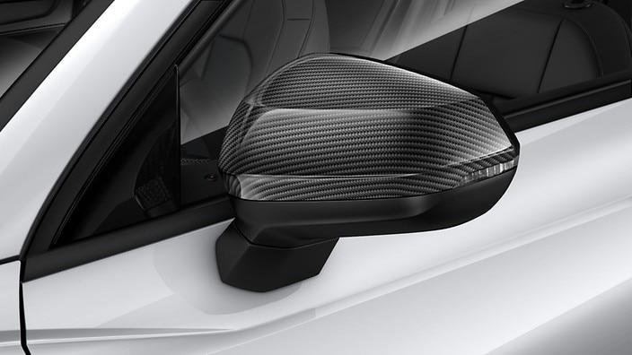 Exterior mirror housings in carbon