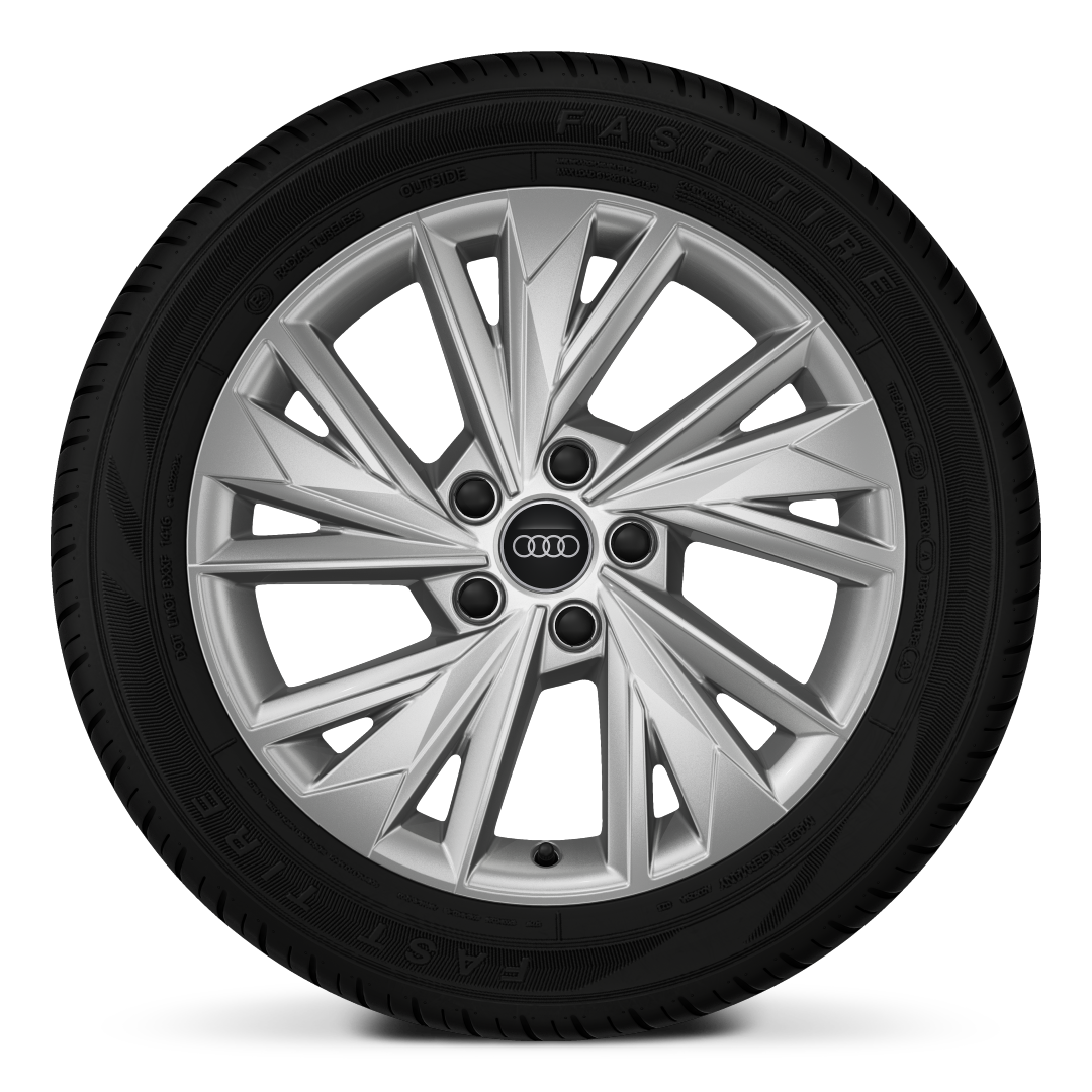 17&quot; x 8.0J &apos;5-spoke W -style&apos; alloy wheel with 225/45 R17 tyres