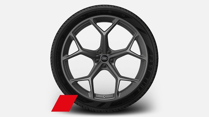 23" 5-Y-spoke design wheels, matte gray finish