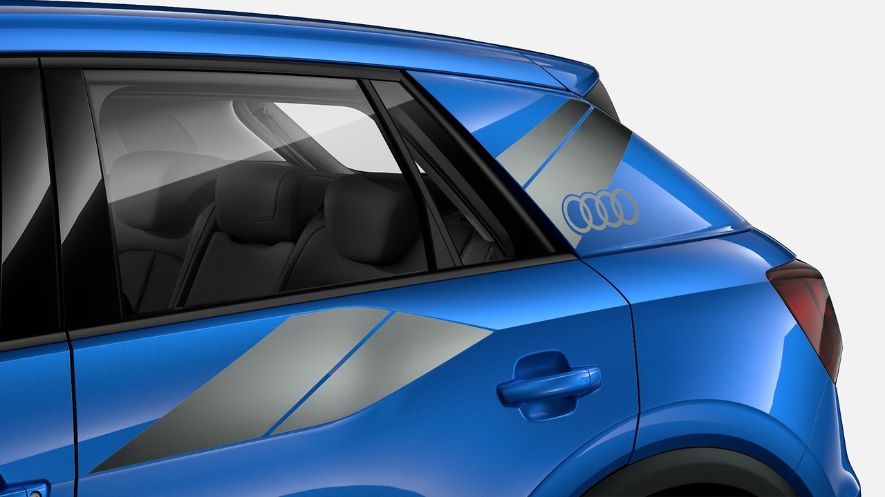 Pel&iacute;culas decorativas em design de flancos Cinza Daytona Fosco