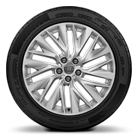 Rodas de alum&iacute;nio fundido em design de 10 raios em Y, tamanho 8,5J x 19 com pneus 245/45 R19