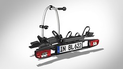 Extension kit for a third bicycle , for the bicycle carrier for the trailer towing hitch