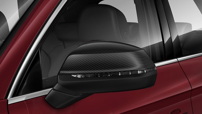 Carbon fibre exterior mirror housings