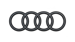 Audi 링, 블랙, 뒤쪽에 적용