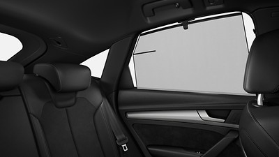Roll-up sunshade for rear side windows